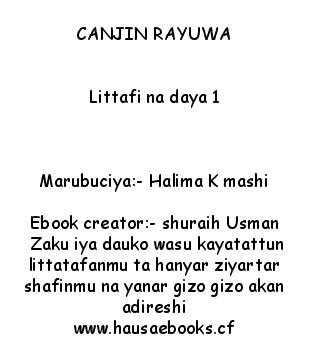 hausaebooks:- CANJIN RAYUWA littafi na daya 1 thumbnail